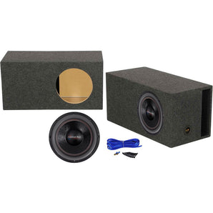 American Bass HD12D1 HD 12" 4000w Competition Subwoofer+Vented Sub Box Enclosure