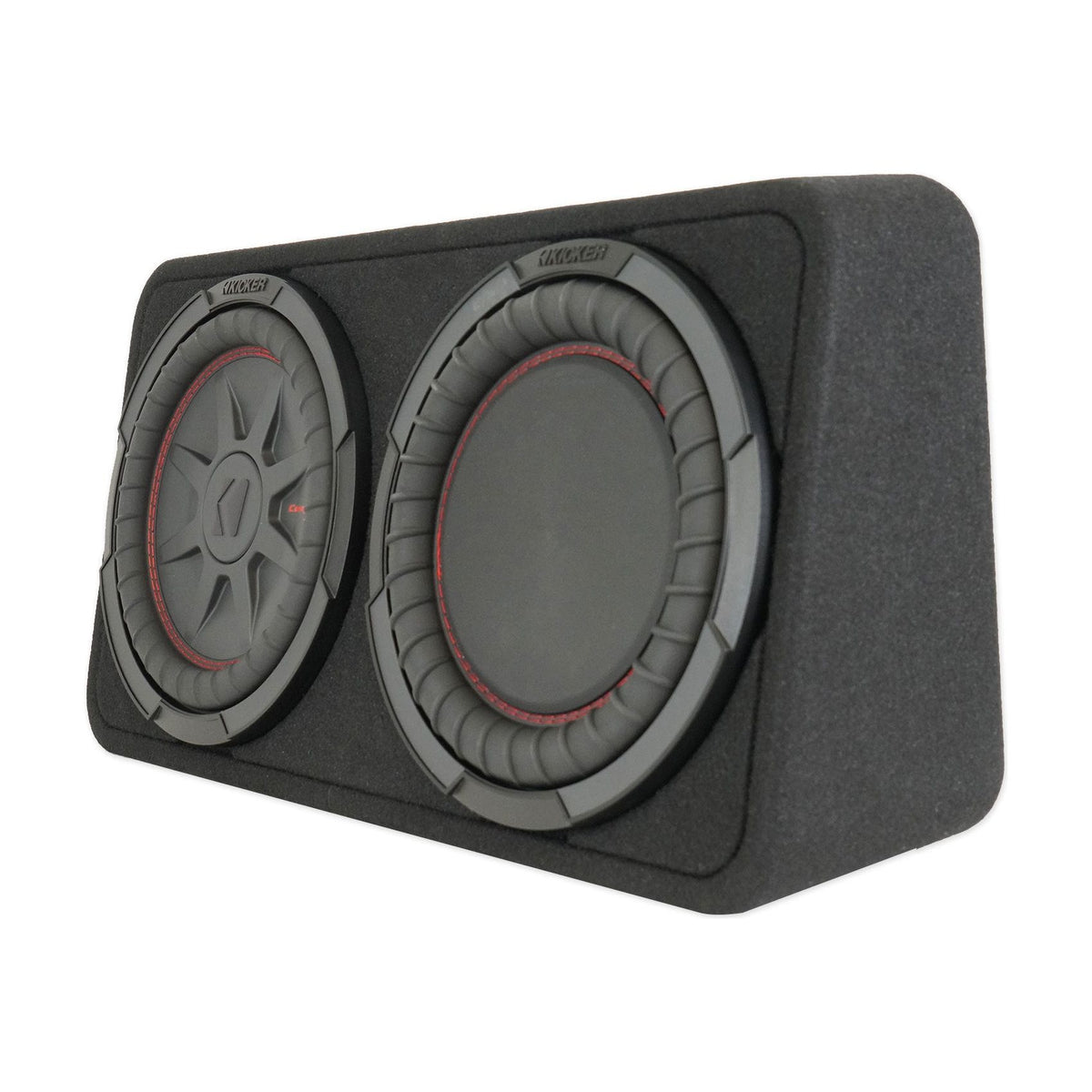 KICKER 48TCWRT102 CompRT 10" 800w Slim Car Subwoofer+Sub Box Enclosure COMPRT10