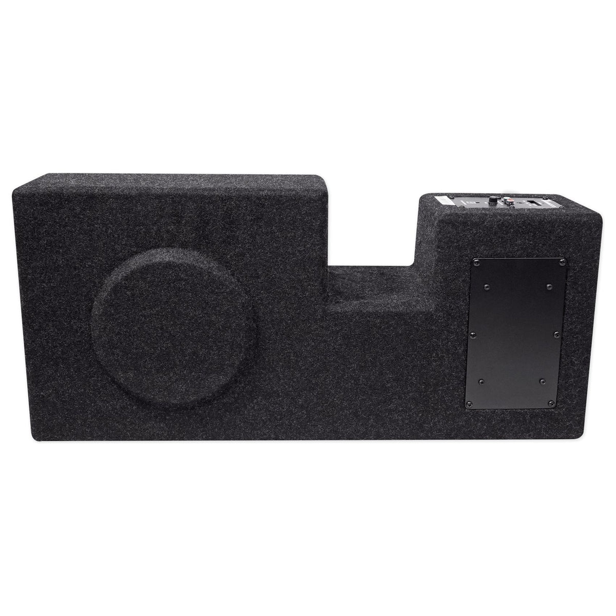 Active 10" MTX Subwoofer+Sealed Sub Box Enclosure For 09-15 Ford F-150 Super Cab