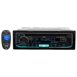 JVC KD-R690S Single-Din Car CD Receiver Stereo iPod Iheart Radio USB AUX+Remote