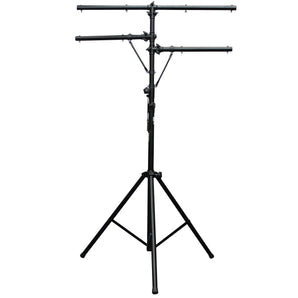 ProX T-LS01M up to 12 Feet Height Adjustable DJ Lighting Stand with 2 Side Bars