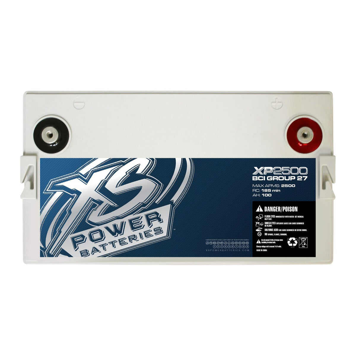 XS Power XP2500 2500 Watt Power Cell Audio Battery To Power Car Stereo System