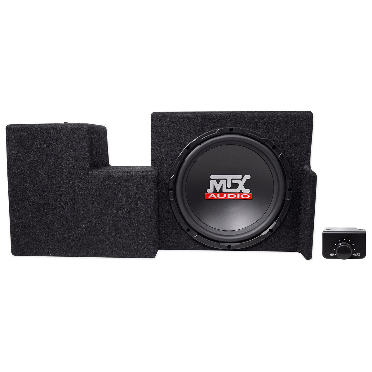 Active 10" MTX Subwoofer+Sealed Sub Box Enclosure For 09-15 Ford F-150 Super Cab