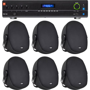 JBL VMA1120 Commercial/Restaurant 120W 70v Bluetooth Mixer/Amplifier+6) Speakers