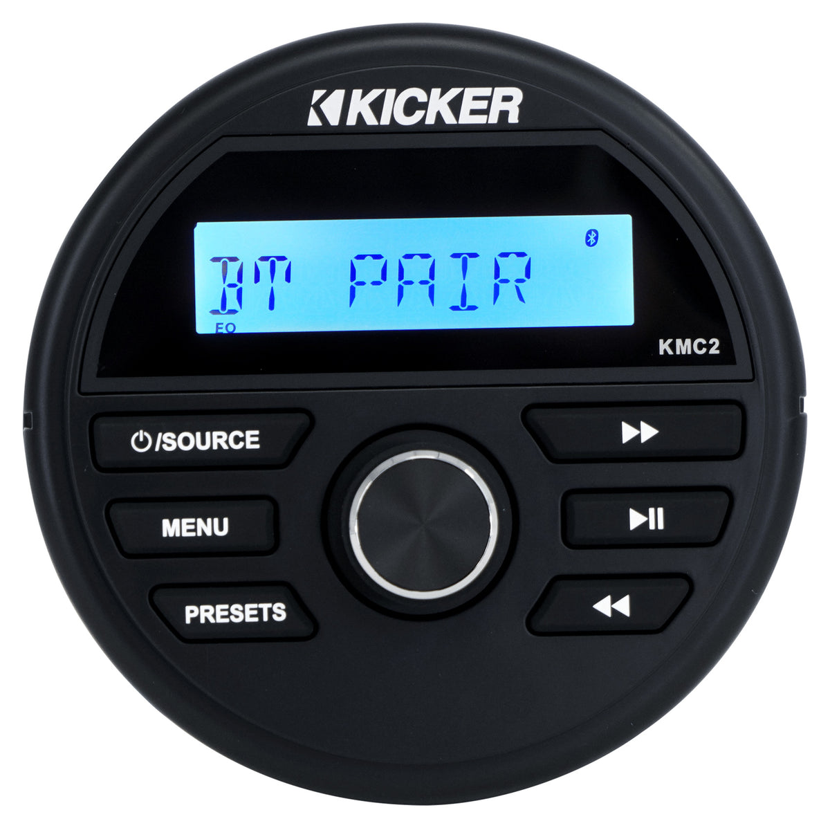 KMC2 Gauge Hole Digital Media Receiver w/Bluetooth+(2) 4" White Speakers