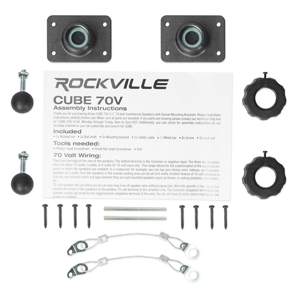 Cube 70v Black 4-Pair