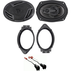 2015-2017 GMC Sierra 2500/3500 Rockville 6x9" Front Speaker Replacement Kit