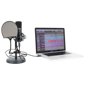 Rockville Solo-Cast 24 bit 192Khz USB Microphone Mic+Stand+Warm Audio Pop Filter