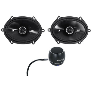 Pair Kicker 43DSC6804 DSC680 6x8" 200w Car Speakers+Portable Bluetooth Speaker