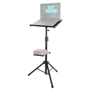 Rockville RLS68 Professional/DJ Tripod Laptop/Tablet/Ipad Stand w/ Dual Trays