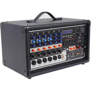 Peavey Pvi6500 400 Watt 6-Channel Powered Live Sound Mixer w/ Bluetooth PVI 6500