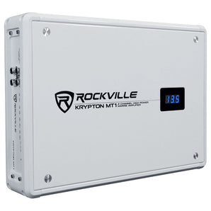 Rockville KRYPTON MT1 1600w 2 Channel Marine/Boat Amplifier w Volt Meter