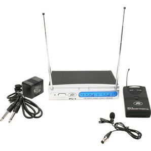 Peavey PV-1 V1 BL 214.500MHZ VHF Series Wireless Lavalier Microphone