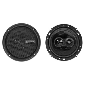 Pair Memphis Audio PRX603 6.5"+(2) PRX5 5.25" Car Speakers+ROCKMAT Sound Kit