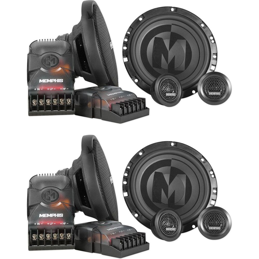 (2) Pairs PRX60C 6.5" Component Car Speakers w/ Crossovers