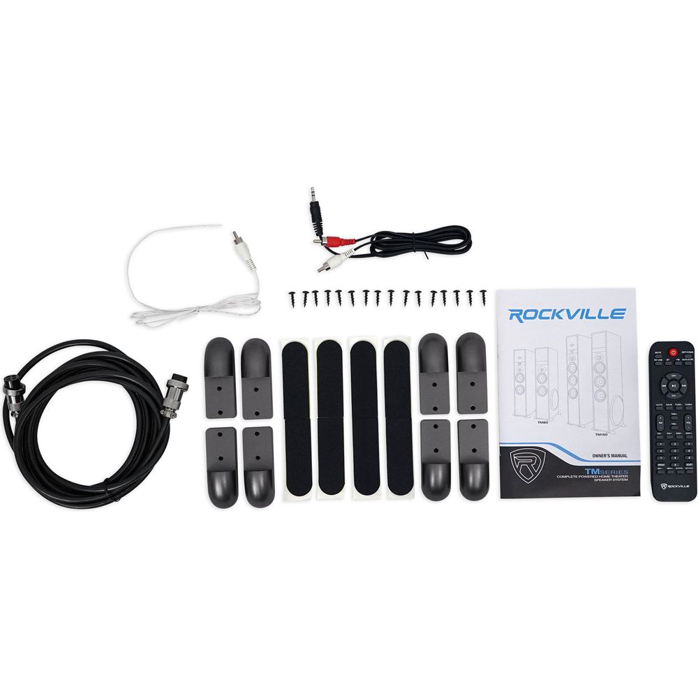 Rockville All-in-one Bluetooth Home Theater/Karaoke Machine System+Microphones