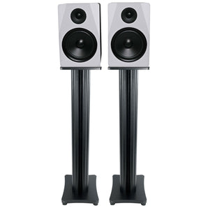 (2) Rockville APM8W 8" USB Studio Monitor Speakers+36" Black Premium Stands