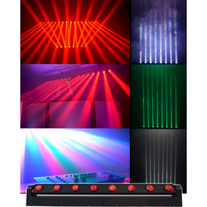 Rockville MOTIONSTRIP Motorized Moving Head RGBW Color Strip Wash / Beam Light Bar