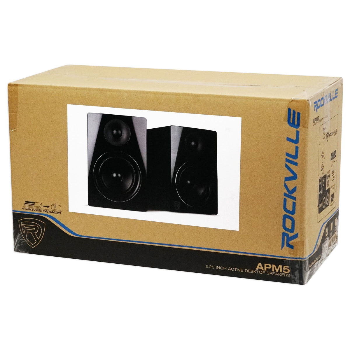 APM5B Black + RS29B 29" Speaker Stands Bundle