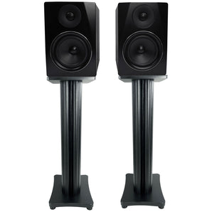 (2) Rockville APM6B 6.5" USB Studio Monitor Speakers+28" Black Premium Stands