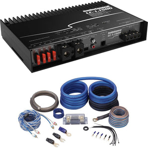 AudioControl LC-1.1500 1500w RMS Mono Amplifier Amp Bass Processor+OFC Amp Kit