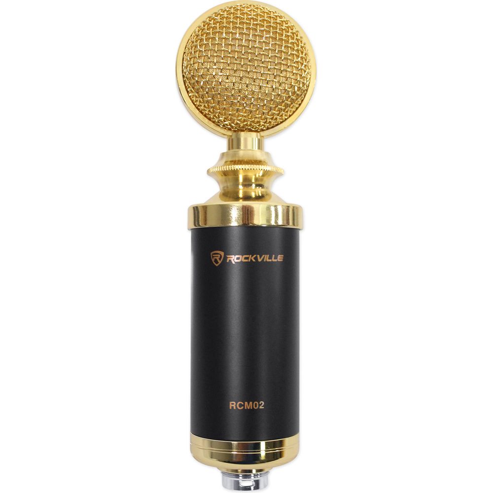 RCM02 Studio Recording Condenser Microphone Mic+Boom Arm+Desk Clamp