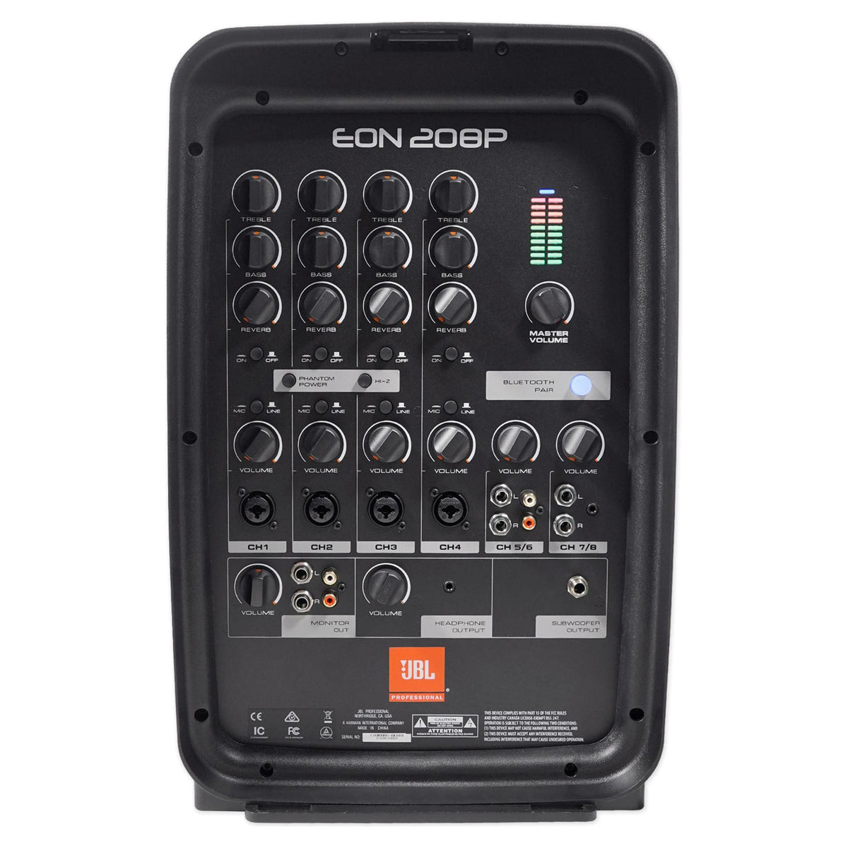 JBL EON208P Portable PA System / Pair 8" Speakers+Powered 8 Chan Mixer/Bluetooth
