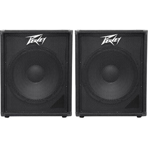 2 Peavey PV 118 18" Professional Subwoofers Vented Sub PV118