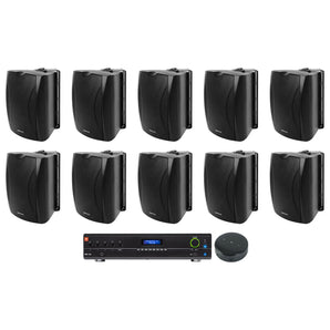 JBL VMA1120 Commercial 70v Bluetooth Amp+Wifi Receiver+(10) 5.25" Wall Speakers