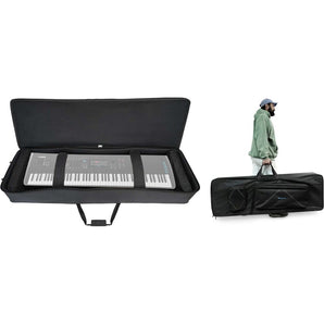 Rockville 88 Key Padded Rigid Durable Keyboard Gig Bag Case For Yamaha MODX8