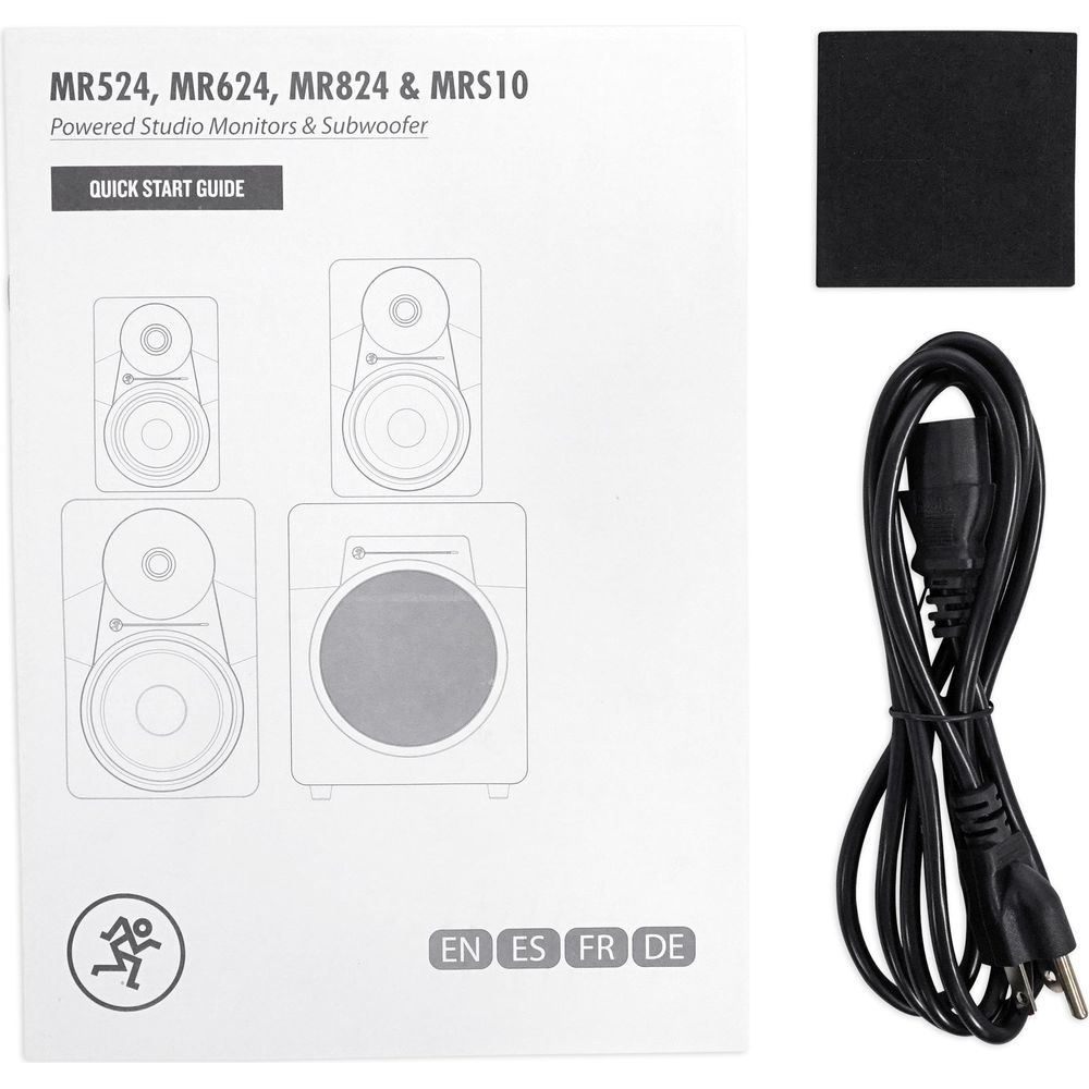 MR824 8" 85w Powered Studio Monitor Class A/B Bi-Amp Speaker+Headphones