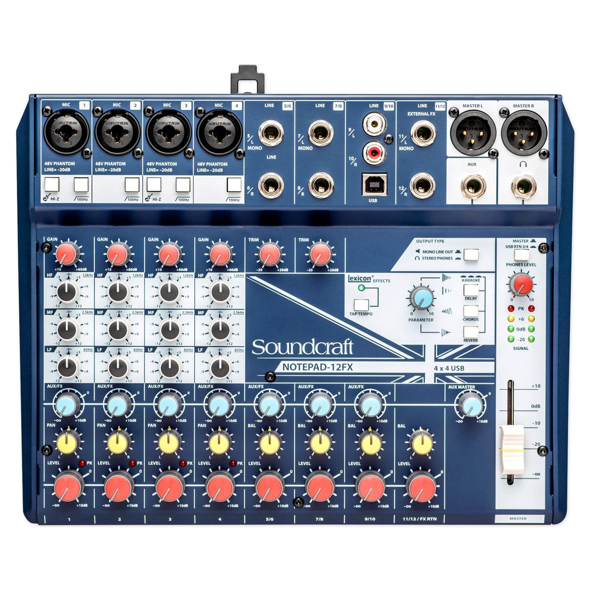 Notepad-12FX 12-Channel Mixer + PSP5 Phantom Power Supply