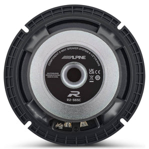 Pair Alpine R2-S65 6.5" 2-Way+R2-S65C High-Resolution Component Car Speakers