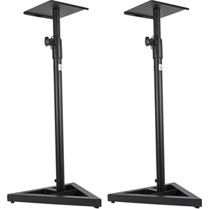 ProX Cases X-MS12 Pair of Heavy Duty Studio Monitor Stands w/ Adjustable Height