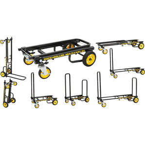 RocknRoller R2RT R2 350lb Capacity DJ Equipment Transport Cart+WorkStation Shelf
