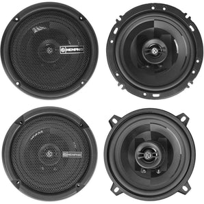 Pair Memphis Audio PRX602 6.5"+(2) PRX5 5.25" Car Audio Coaxial Speakers