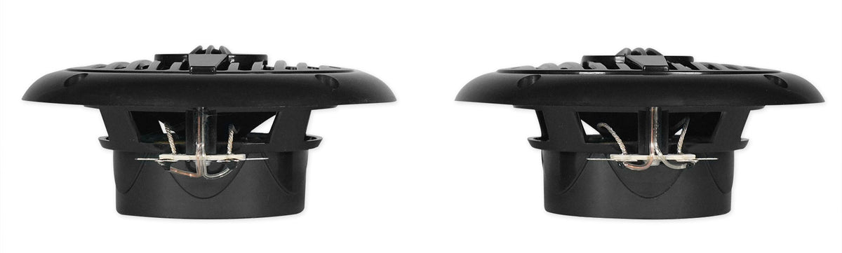 KICKER KMC3 Gauge Hole Digital Media Receiver w/Bluetooth+(2) 4" Black Speakers
