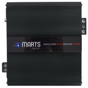 Marts Digital MXD 2000 2 OHM 2000w RMS Mono Car Amplifier Class D Amp+Bass Knob