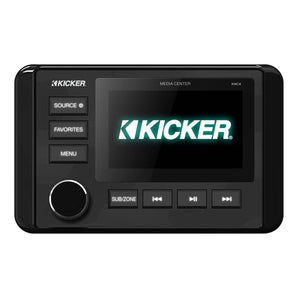 Kicker 46KMC4 Dual-Zone 3" LCD Marine Digital Media Gauge Receiver w/Bluetooth/USB