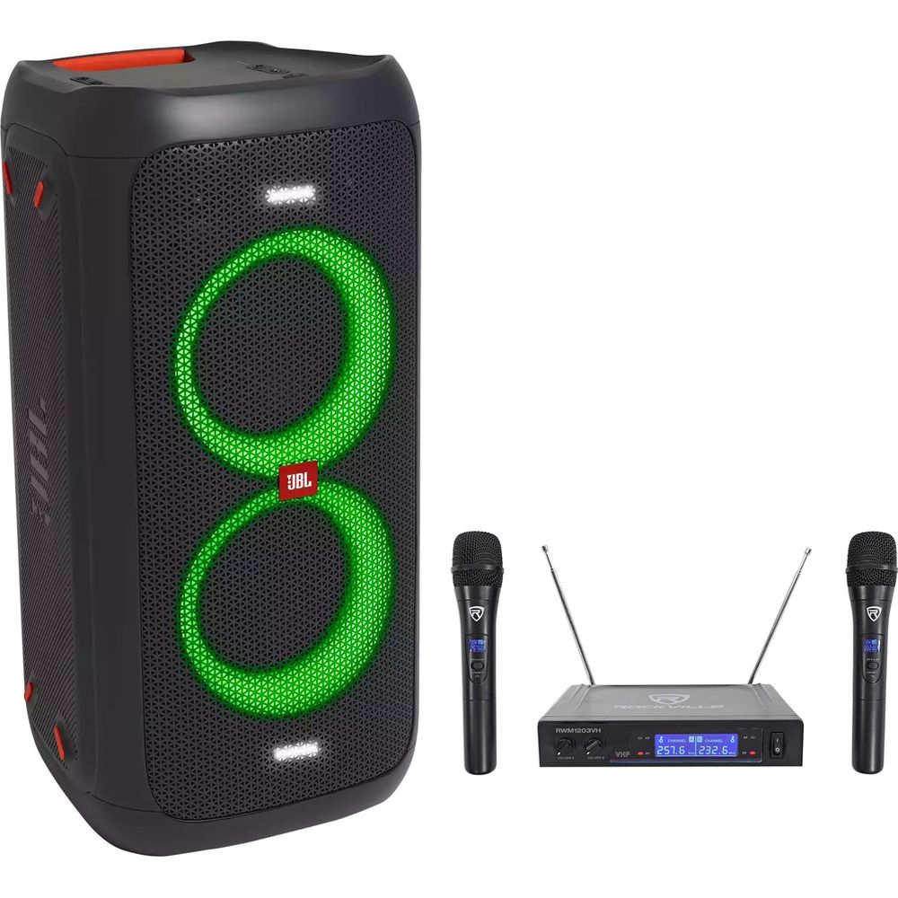 Best Bluetooth Party Speaker 2021 JBL Partybox 100 Portable Rechargeable Bluetooth RGB Party Speaker+2 M