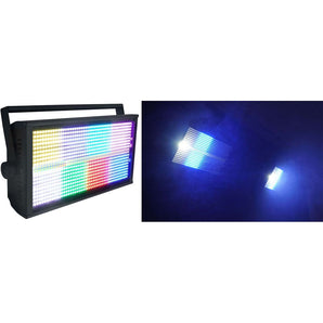(4) Rockville STAGE PANEL 864 LED RGB Pro Stage Wash Lights+Strobe+Matrix Combo