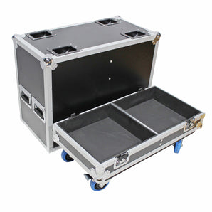 ProX X-QSC-KW152 ATA Flight/Road Case For (2) QSC KW152 Speakers with Wheels