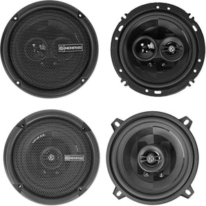 Pair Memphis Audio PRX603 6.5"+(2) PRX5 5.25" Car Audio Coaxial Speakers