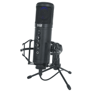 512 Audio by Warm Audio Tempest Large Diaphragm Condenser USB Microphone+Stand