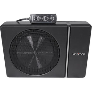 Kenwood KSC-PSW8 8" 250w Slim Under-Seat Active Powered Car/Truck Subwoofer Sub