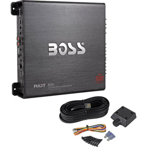 Boss R2504 1000 Watt 4-Channel Car Audio Power Amplifier/Amp + Level Control