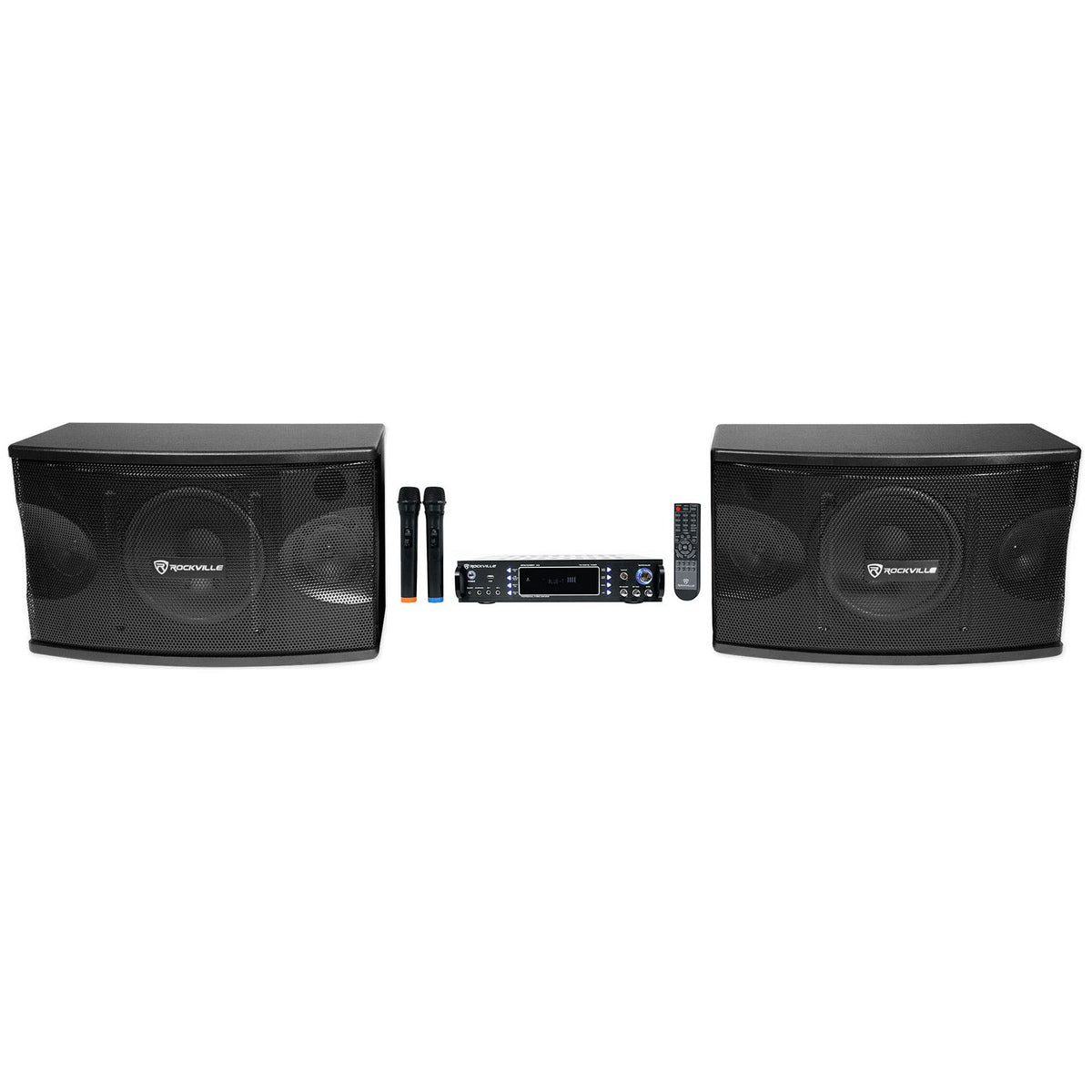RPA70WBT V2 Karaoke Amplifier/Mixer + KPS80 8" Karaoke Speakers 2-Pack Bundle