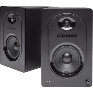 Pair Samson M50 5" Powered Studio/Computer/Podcast Reference Monitors Speakers