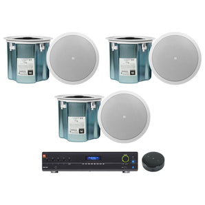 JBL VMA1240 240W 70v Amplifier+Wifi Receiver+6) 8" Ceiling Speakers 4 Restaurant