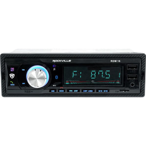 Rockville RDM18 V2 In-Dash Car Digital Media Bluetooth AM/FM/MP3 USB/SD Receiver